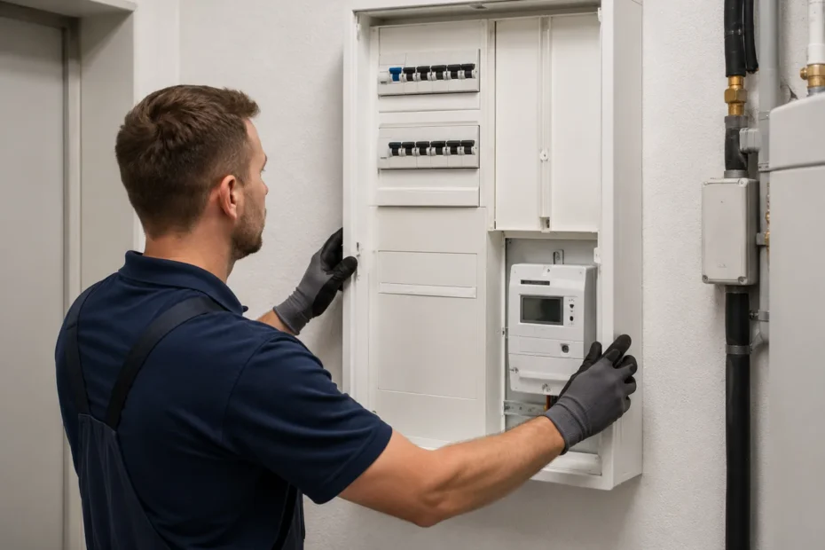 Elektriker erneuert Zählerschrank in Einfamilienhaus – energietec connect GmbH Geretsried